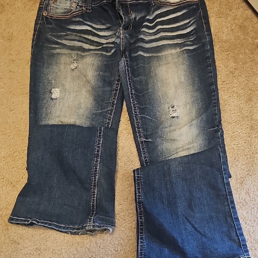 Trendy Distressed Denim Boyfriend Jeans